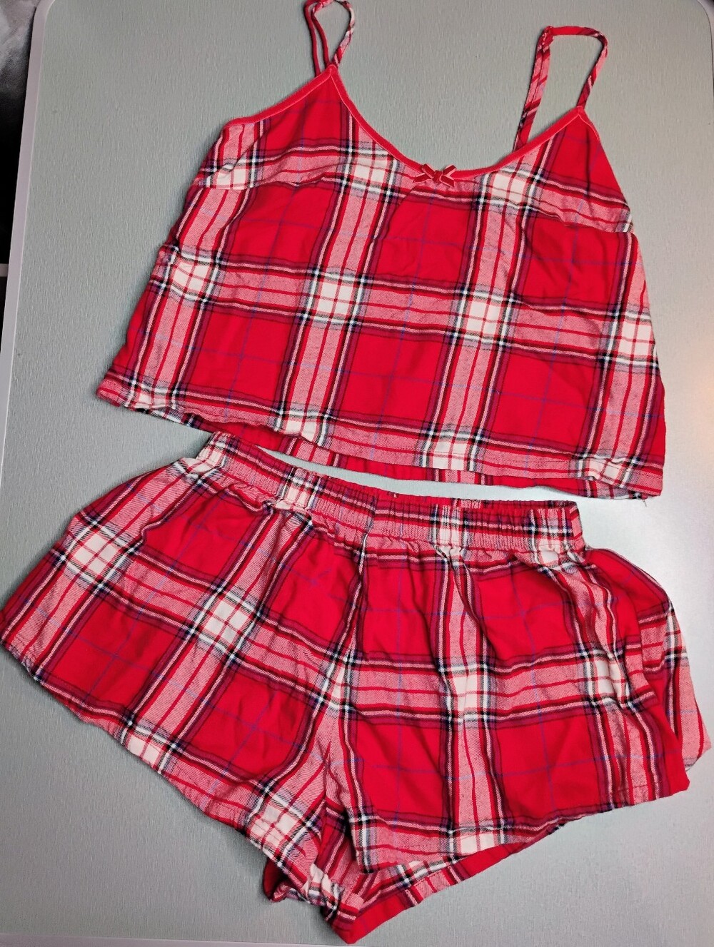 Colsie Red Plaid Pjs